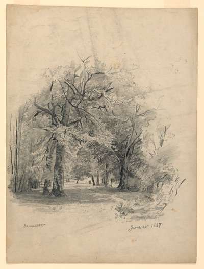 Paisaje, Darmstadt, Alemania de William Trost Richards
