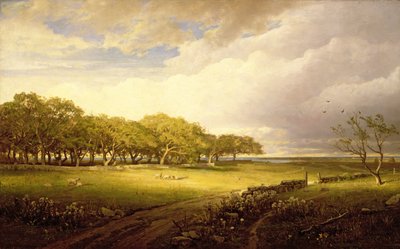 Viejo huerto en Newport de William Trost Richards