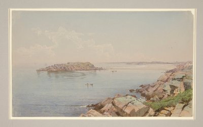 Escena en la bahía de Narragansett (?) de William Trost Richards