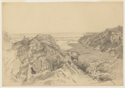 Estudio para "Del Paraíso al Purgatorio, Newport" de William Trost Richards