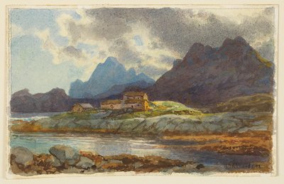 Estudio de paisaje, Noruega de William Trost Richards
