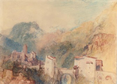Un castillo en el Valle de Aosta de Joseph Mallord William Turner