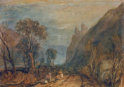 Una vista del Rin - El Bautsburg de Joseph Mallord William Turner