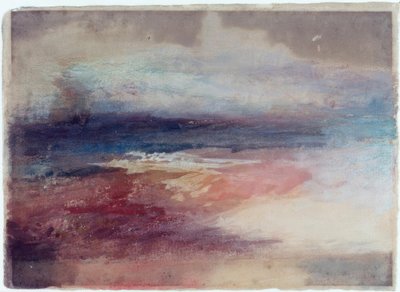 Vista costera al atardecer de Joseph Mallord William Turner