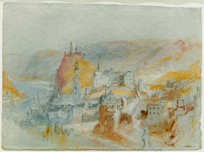 Cochem visto desde arriba del valle de Endert de Joseph Mallord William Turner