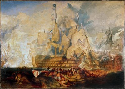 La batalla de Trafalgar de Joseph Mallord William Turner