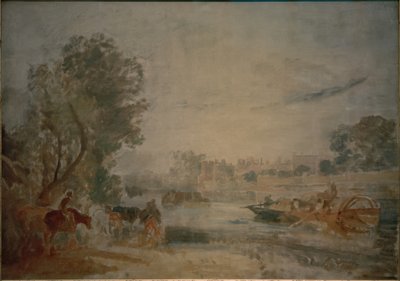 Hampton Court, desde el Támesis de Joseph Mallord William Turner