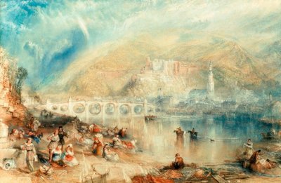 Heidelberg con un arco iris de Joseph Mallord William Turner