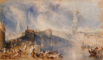 Inverness, desde el otro lado del río Ness de Joseph Mallord William Turner