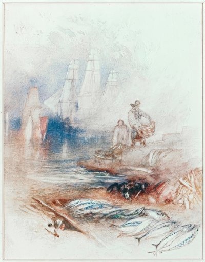 Caballa en la playa de Joseph Mallord William Turner
