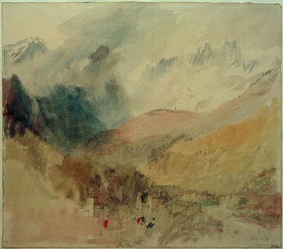 Mont-Blanc y le Chetif mirando sobre Pre-Saint Didier en el Val d