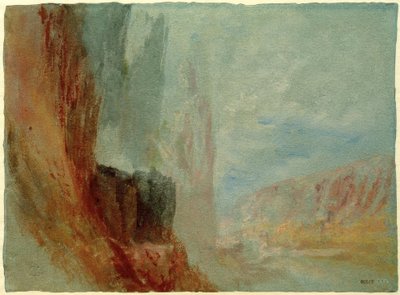 Rocas en el Mosa de Joseph Mallord William Turner