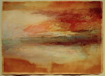 Puesta de sol en la costa cerca de Margate (?) de Joseph Mallord William Turner