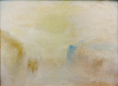 Amanecer con un barco entre cabos de Joseph Mallord William Turner