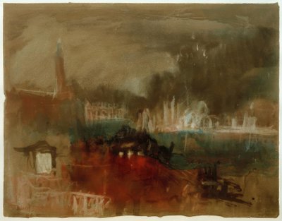 Venecia: Fuegos artificiales en el Molo de Joseph Mallord William Turner