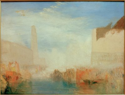 Venecia: La Piazzetta con la ceremonia del Dux casándose de Joseph Mallord William Turner
