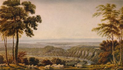 Vista desde el Acantilado Wyndd, cerca de Chepstow - Mañana, c1820 de Joseph Mallord William Turner