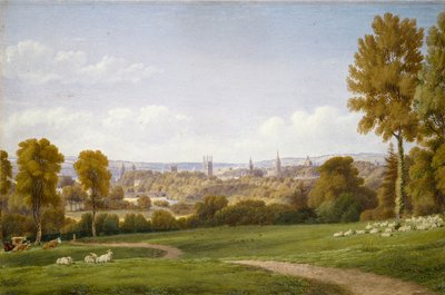 Vista de Oxford desde Headington, c. 1803-1804 de Joseph Mallord William Turner