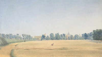 Vista del Parque Universitario mirando hacia New College, Oxford, después de 1825 de Joseph Mallord William Turner