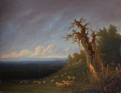 Pastorcillo en la ladera de William Turner of Oxford