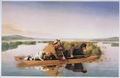 Cazadores de patos en los pantanos de Hoboken, Nueva Jersey de William Tylee Ranney