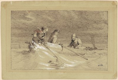 Estudio para "Pesca de Sábalo" de William Tylee Ranney