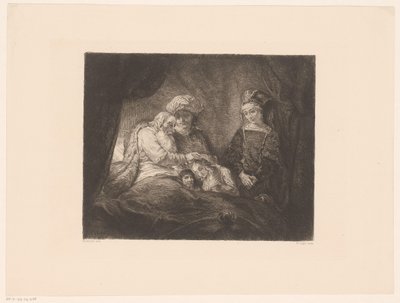 Jacob bendice a Efraín y a Manasés de William Unger