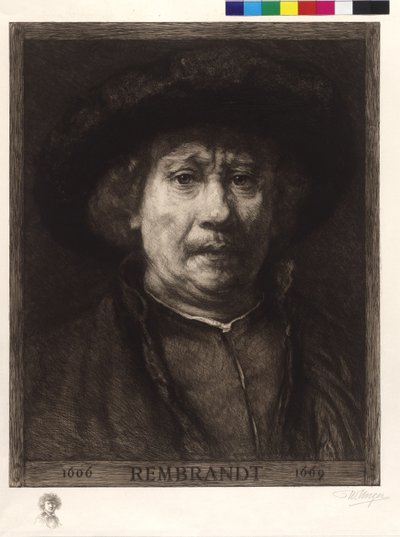 Autorretrato de Rembrandt de William Unger