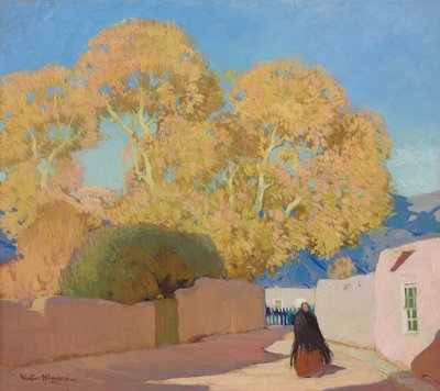 Canyon Drive, Santa Fe, c.1914 (óleo sobre lienzo) de William Victor Higgins