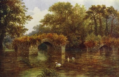 River Avon, Warwick Castle (colour litho) de William W. Quatremain