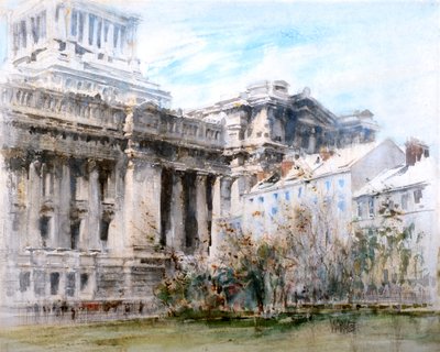 Palacio de Justicia de Bruselas (acuarela) de William Walcot