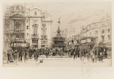 Escenario de Londres: Piccadilly Circus (con Criterion Theatre) de William Walcot