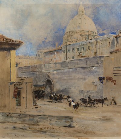 El Vaticano: la Santa Sede y la Cúpula de San Pedro, Roma de William Walcot