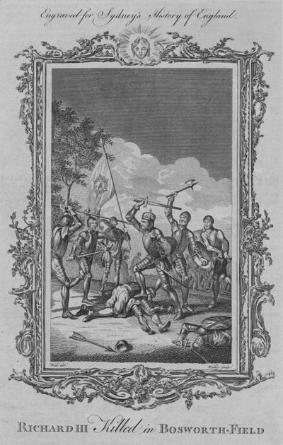 Ricardo III muerto en Bosworth-Field, 1773 de William Walker