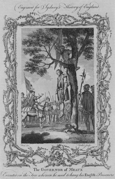 El gobernador de Meaux ejecutado en el árbol donde solía colgar a sus prisioneros ingleses, 1773 de William Walker