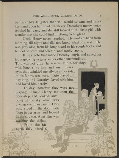 Ilustración de "El maravilloso Mago de Oz" de Lyman Frank Baum de William Wallace Denslow