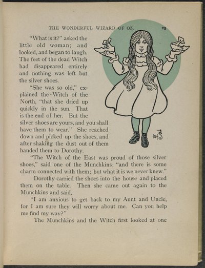 Ilustración de "El maravilloso Mago de Oz" de Lyman Frank Baum de William Wallace Denslow