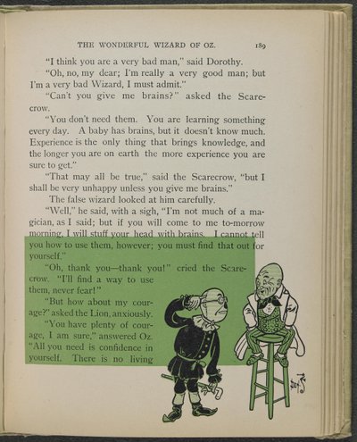 Ilustración de "El maravilloso Mago de Oz" de Lyman Frank Baum de William Wallace Denslow
