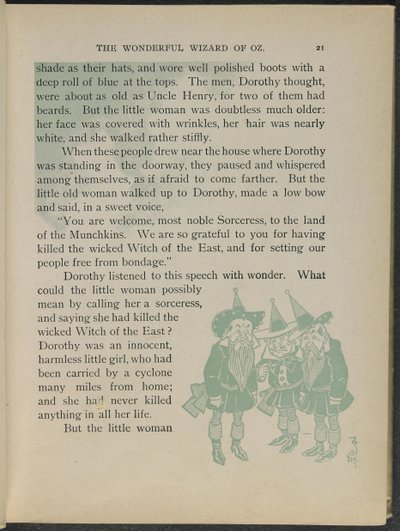 Ilustración de "El maravilloso Mago de Oz" de Lyman Frank Baum de William Wallace Denslow
