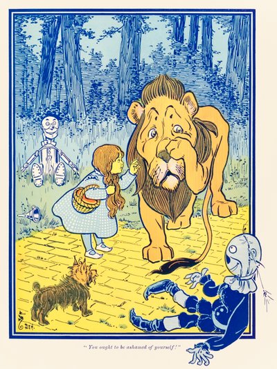 “¡Deberías estar avergonzado de ti mismo!” de “El maravilloso mago de Oz” de L. Frank Baum de William Wallace Denslow