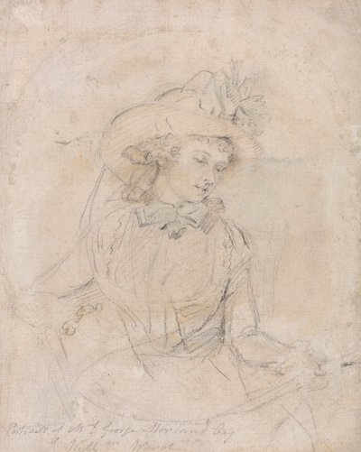 Retrato de la Sra. George Morland de William Ward