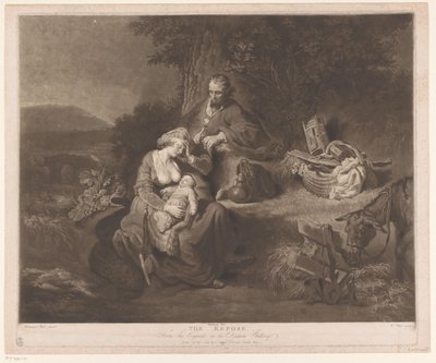 Descanso en la Huida a Egipto de William Ward