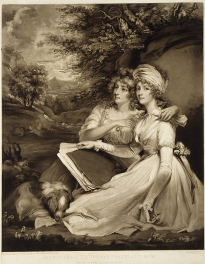 Las hijas de Sir Thomas Frankland, Baronet, 1797 de William Ward
