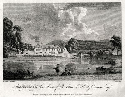 Edwinsford, la residencia de R Banks Hodgkinson Esq, Carmarthenshire, 1776 de William Watts