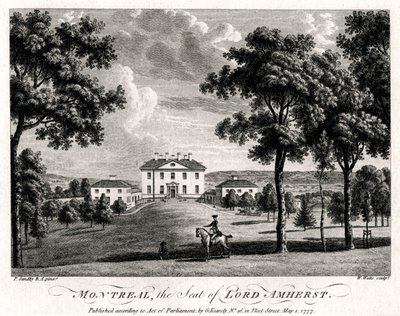 Montreal, la sede de Lord Amherst, 1777 de William Watts