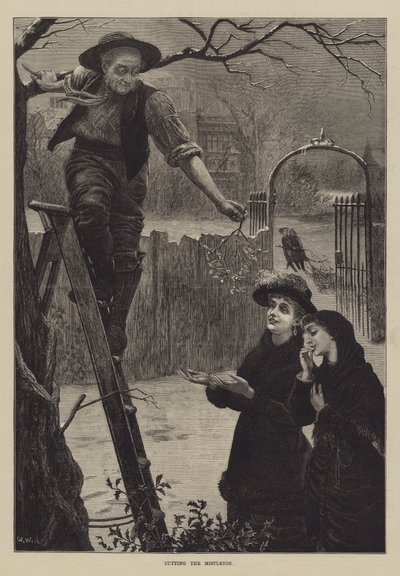 Cortando el muérdago de William Weekes