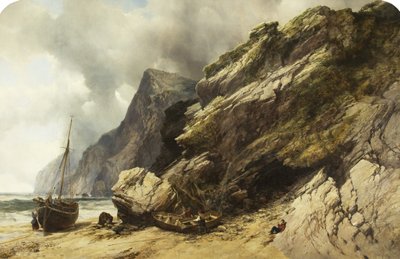 Playa de Cheyne, Ilfracombe, c.1845 de William West