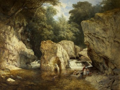 Escena en el Norte de Gales, c.1846 de William West