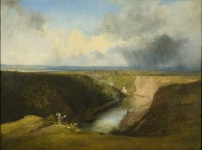 Vista de la Garganta del Avon desde la Colina del Observatorio, c.1830 de William West
