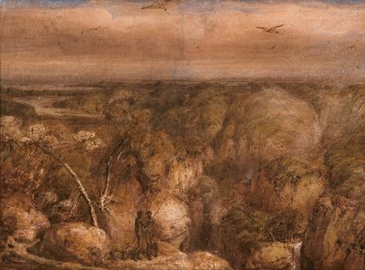 Vista distante de Port Bowen, desde Mount Westall de William Westall